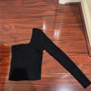 Abercrombie & Fitch Black Ribbed Top size medium